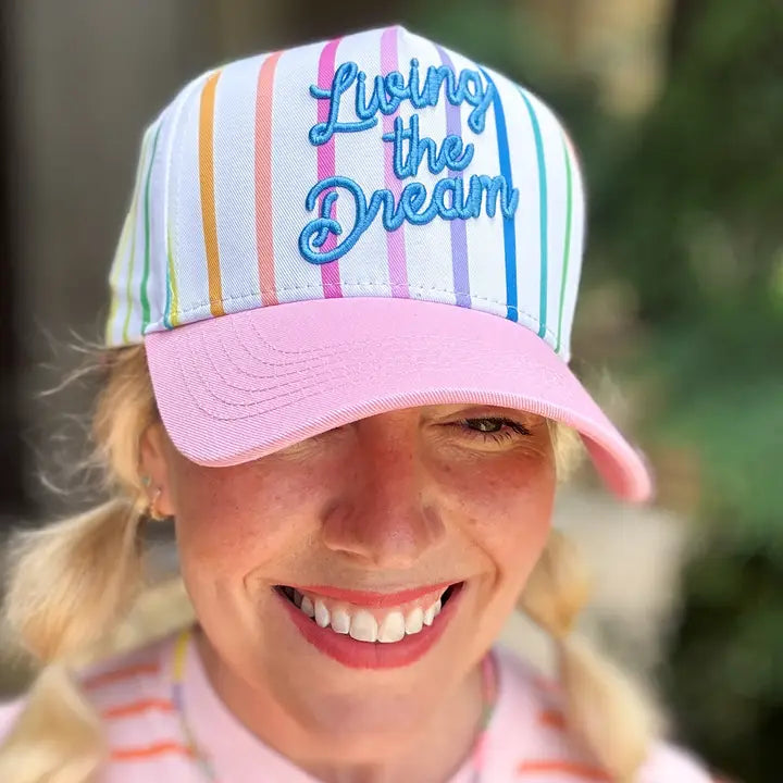 "Living the Dream"-Colorful + Pink