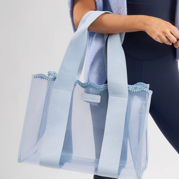 Jelly Tote Pink- Case Mate Scallop Blue