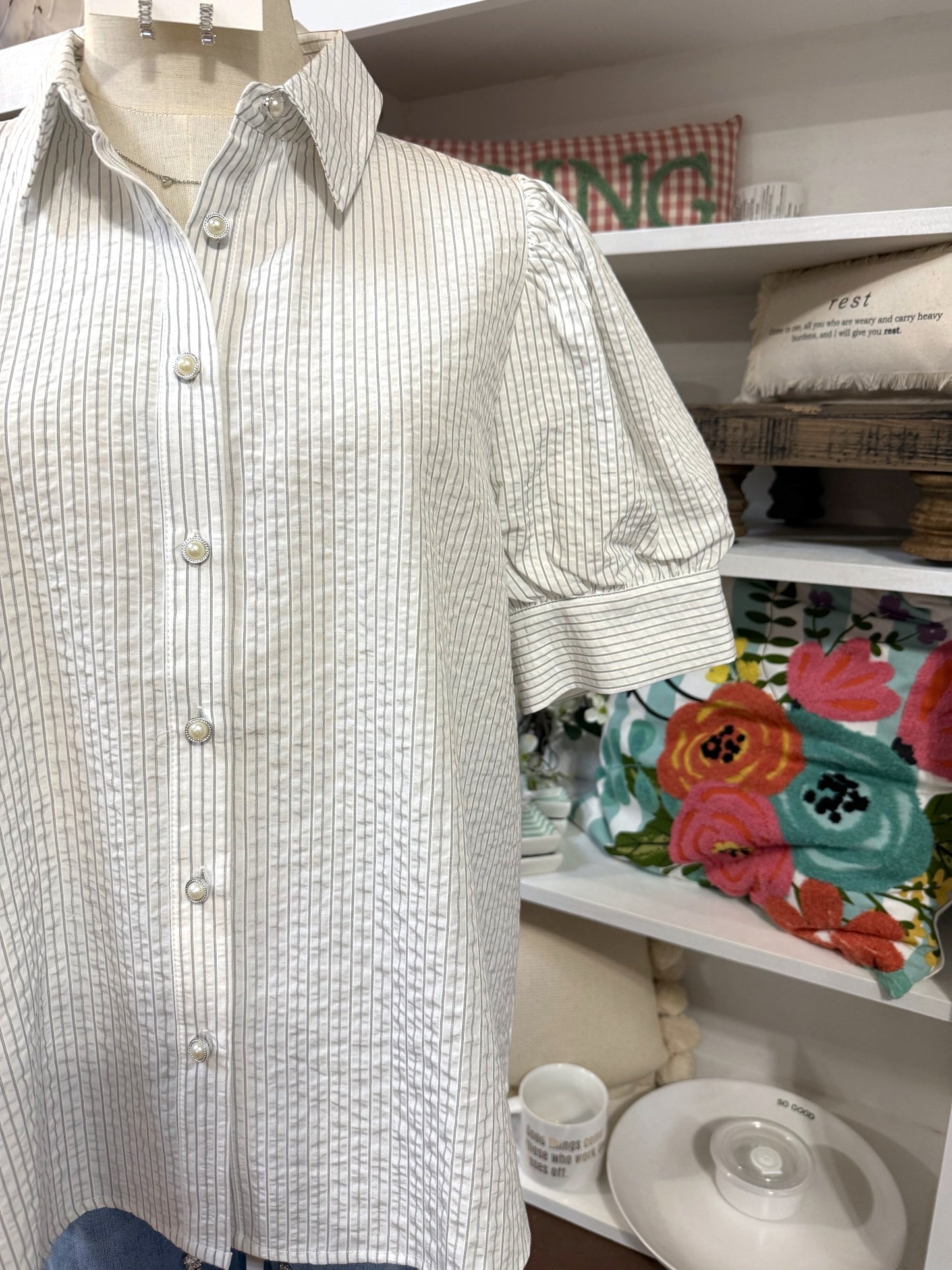 Cassandra Top - White