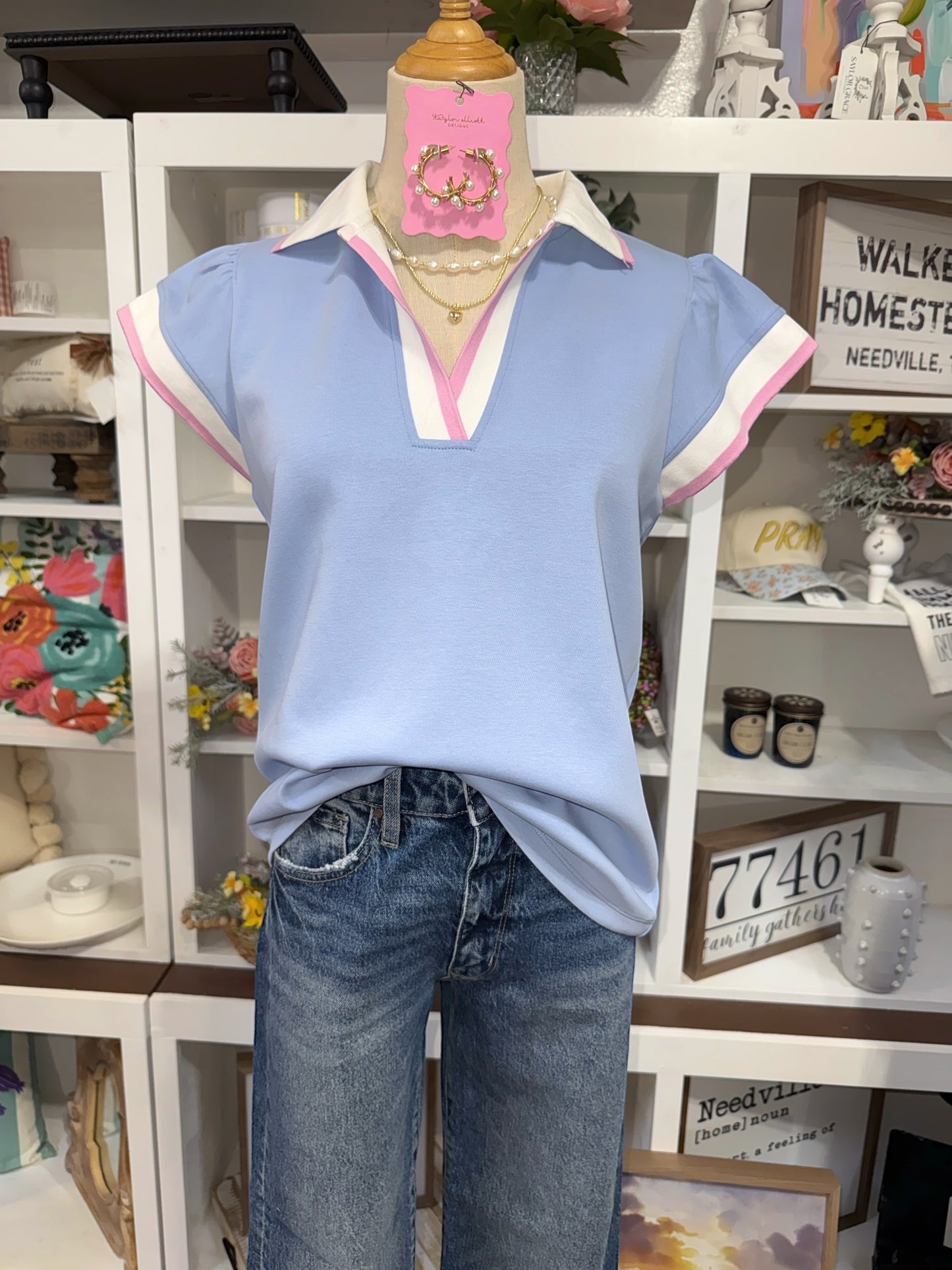Aubree Top - Chambray