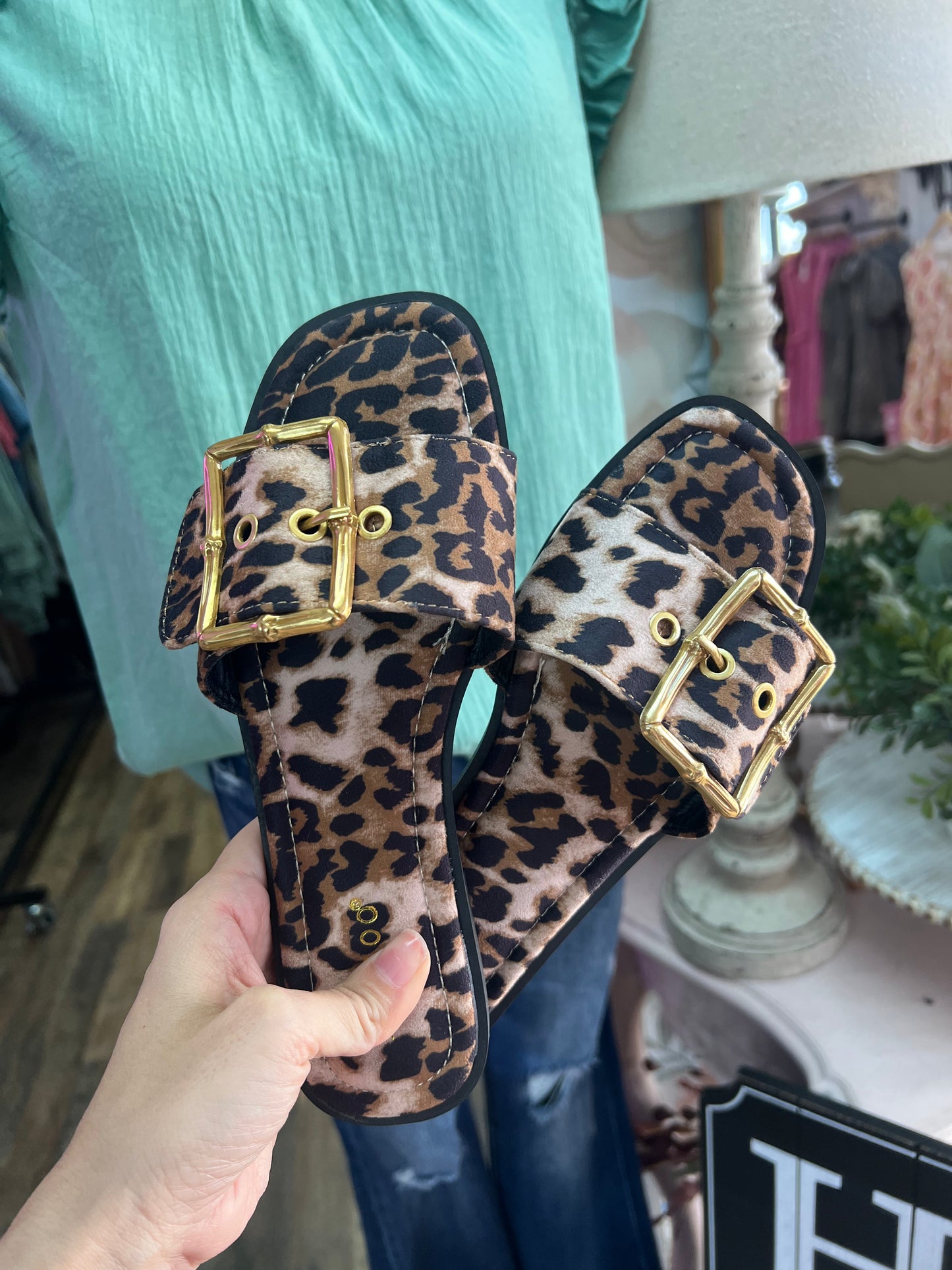 Buckle Sandal - Leopard