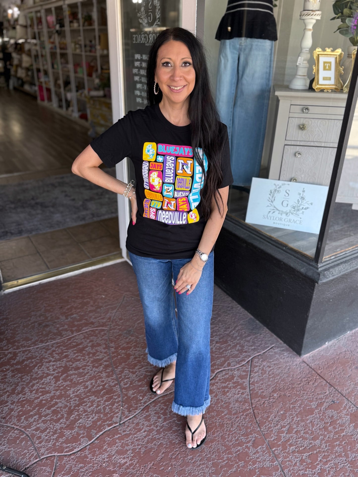 Colorful Needville Tee