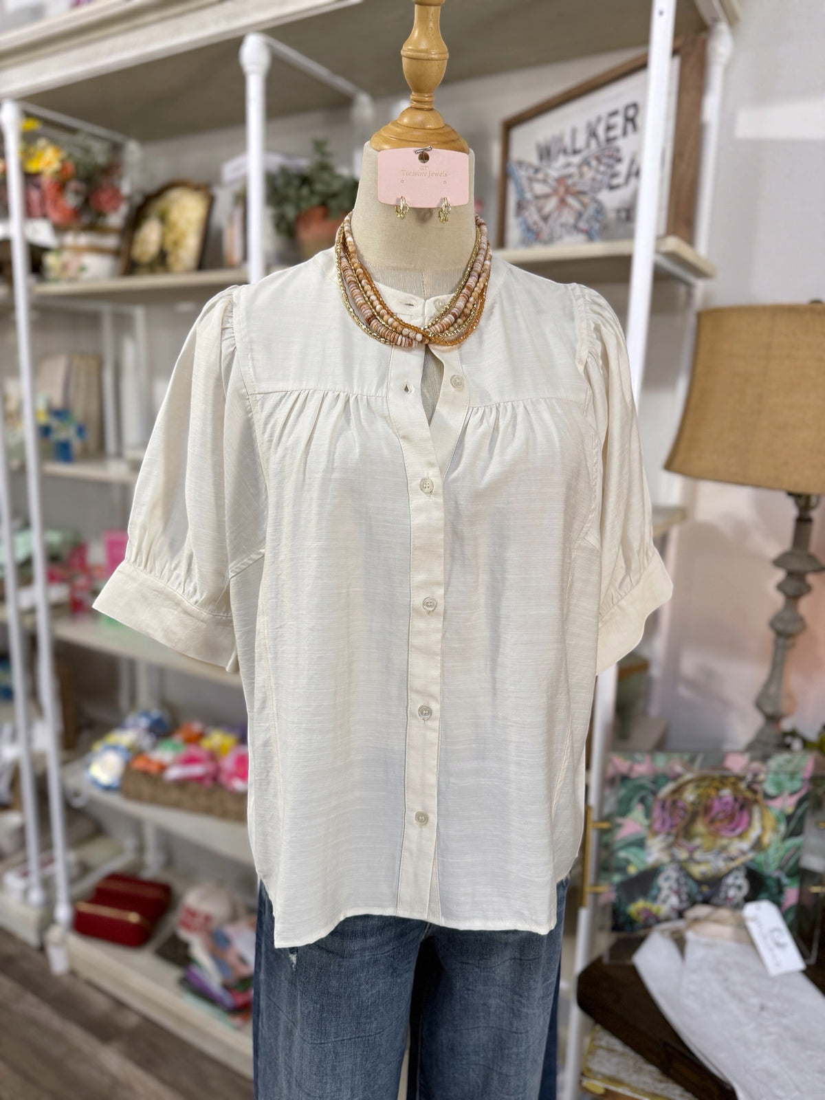 Hallie Top - Ivory