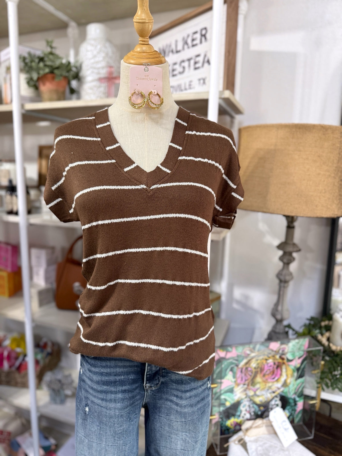 Megan Top - Brown