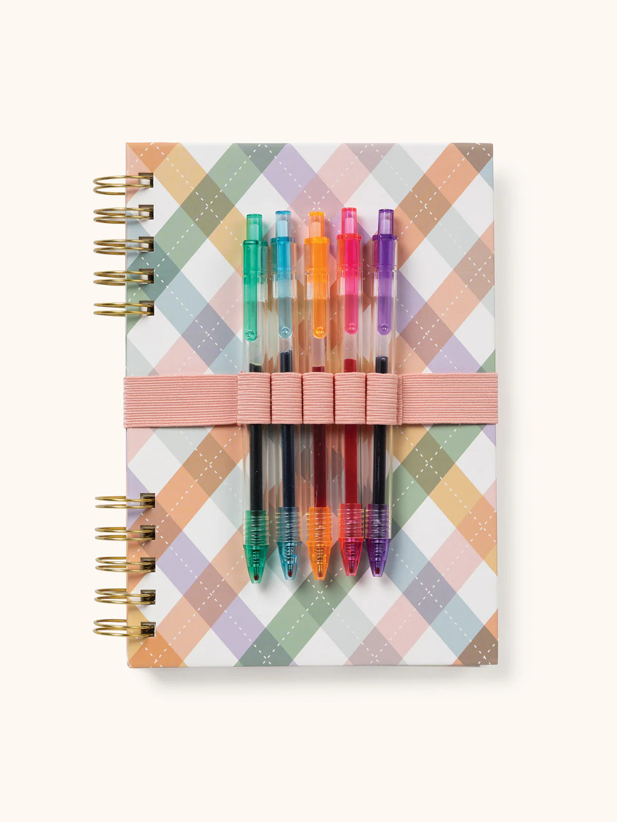 As If Argyle Harper Split-Spiral Notebook & Pen Set