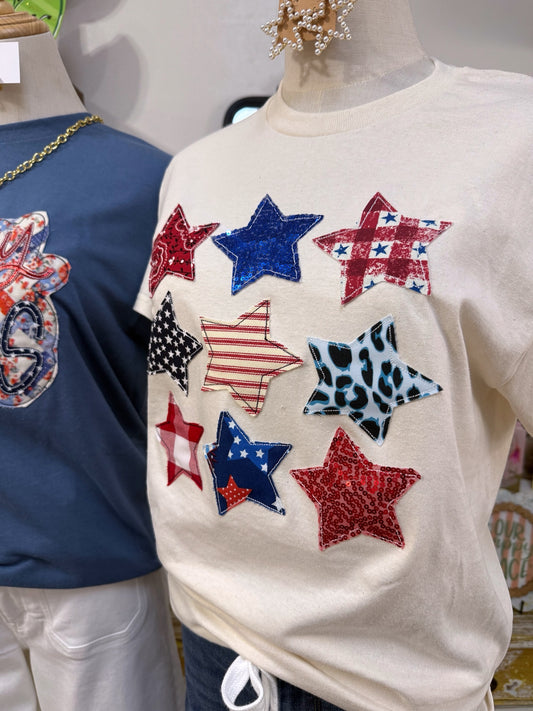 Stacked Stars Tee