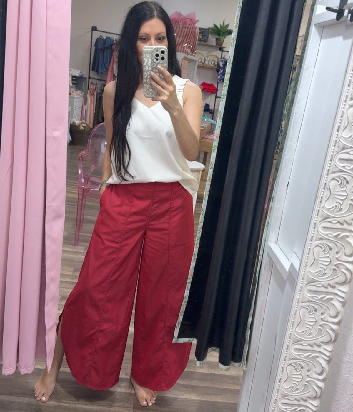 Teagan Pants - Red