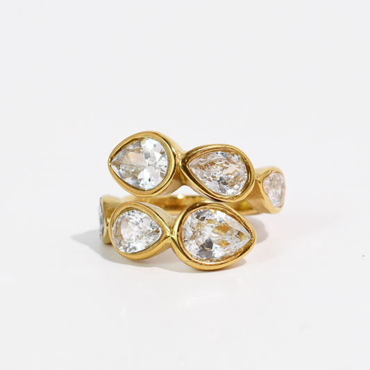 Twist Crystal Ring