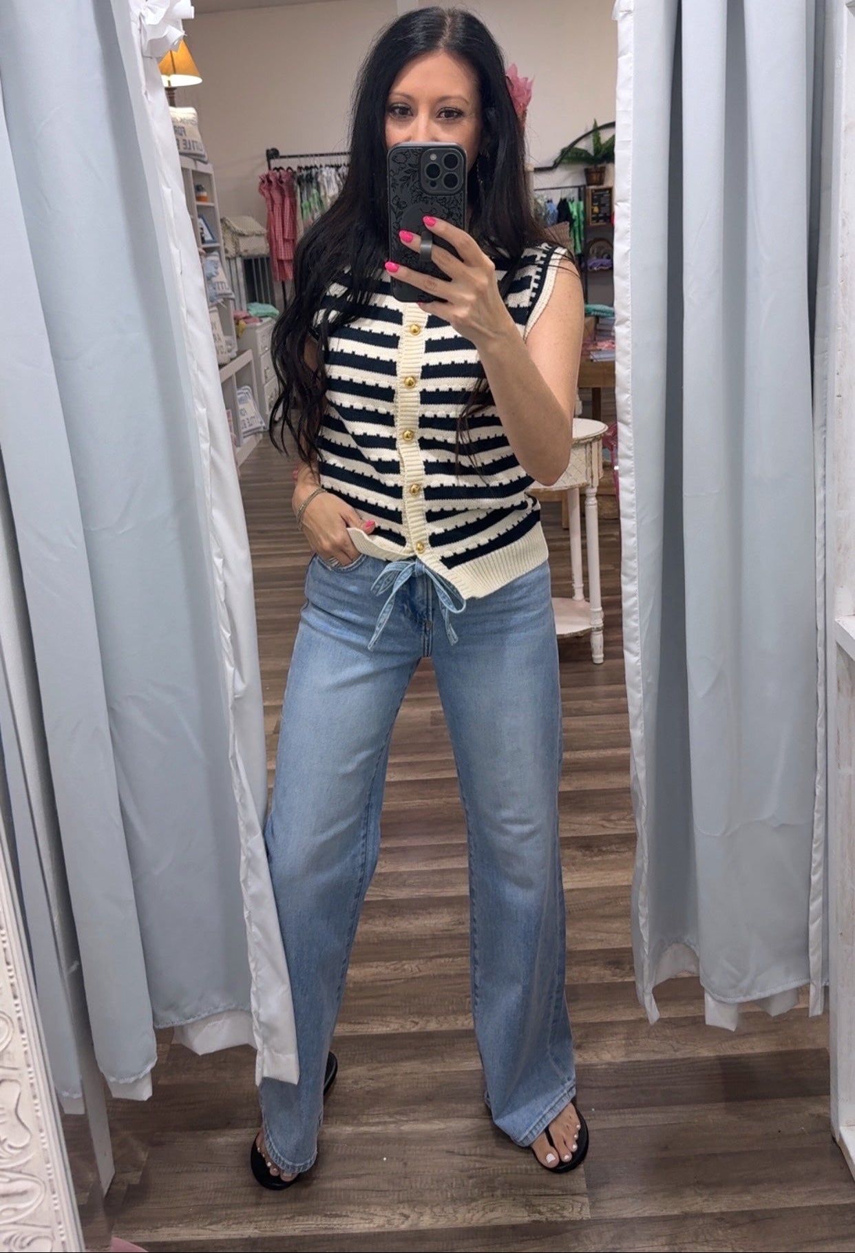 Maggie Top ~ Navy