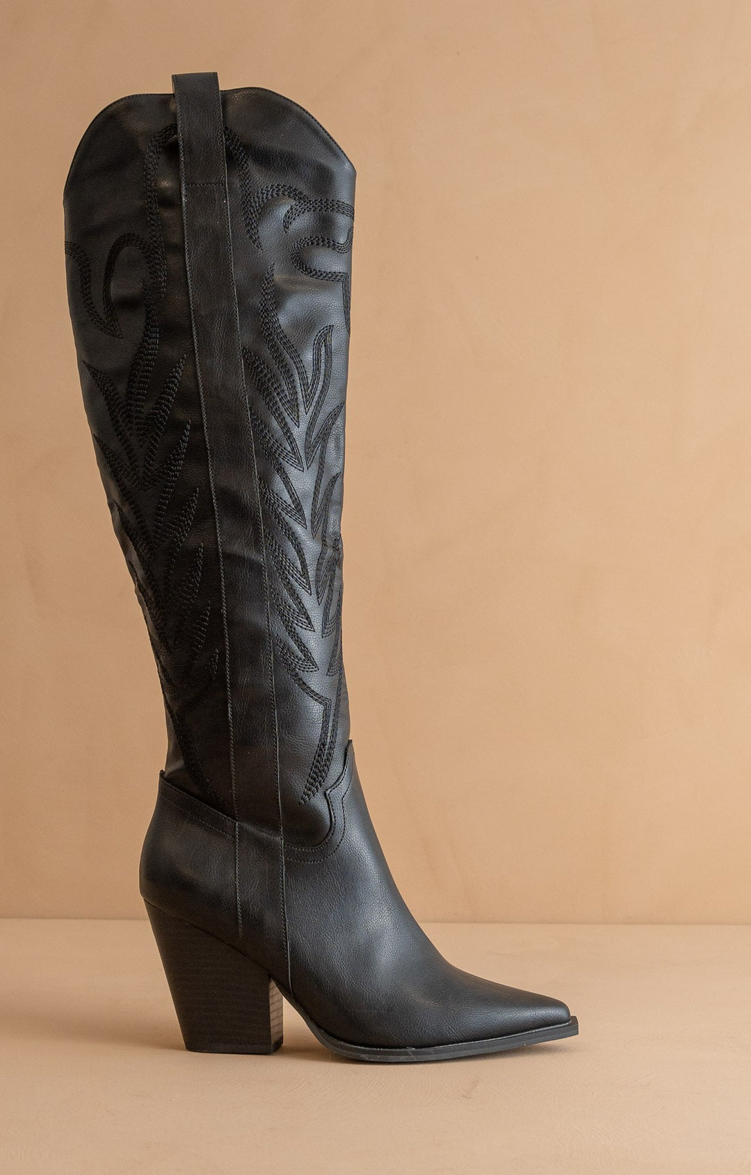 Knee-high Embroidered Boots