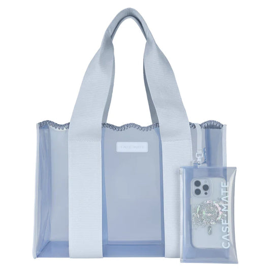 Jelly Tote Pink- Case Mate Scallop Blue