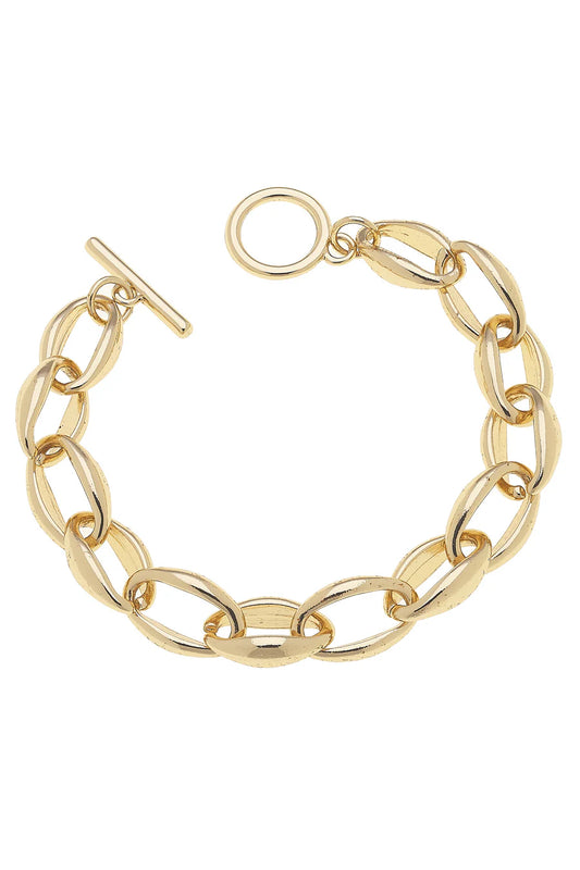 Micah Chain Link Toggle Bracelet
