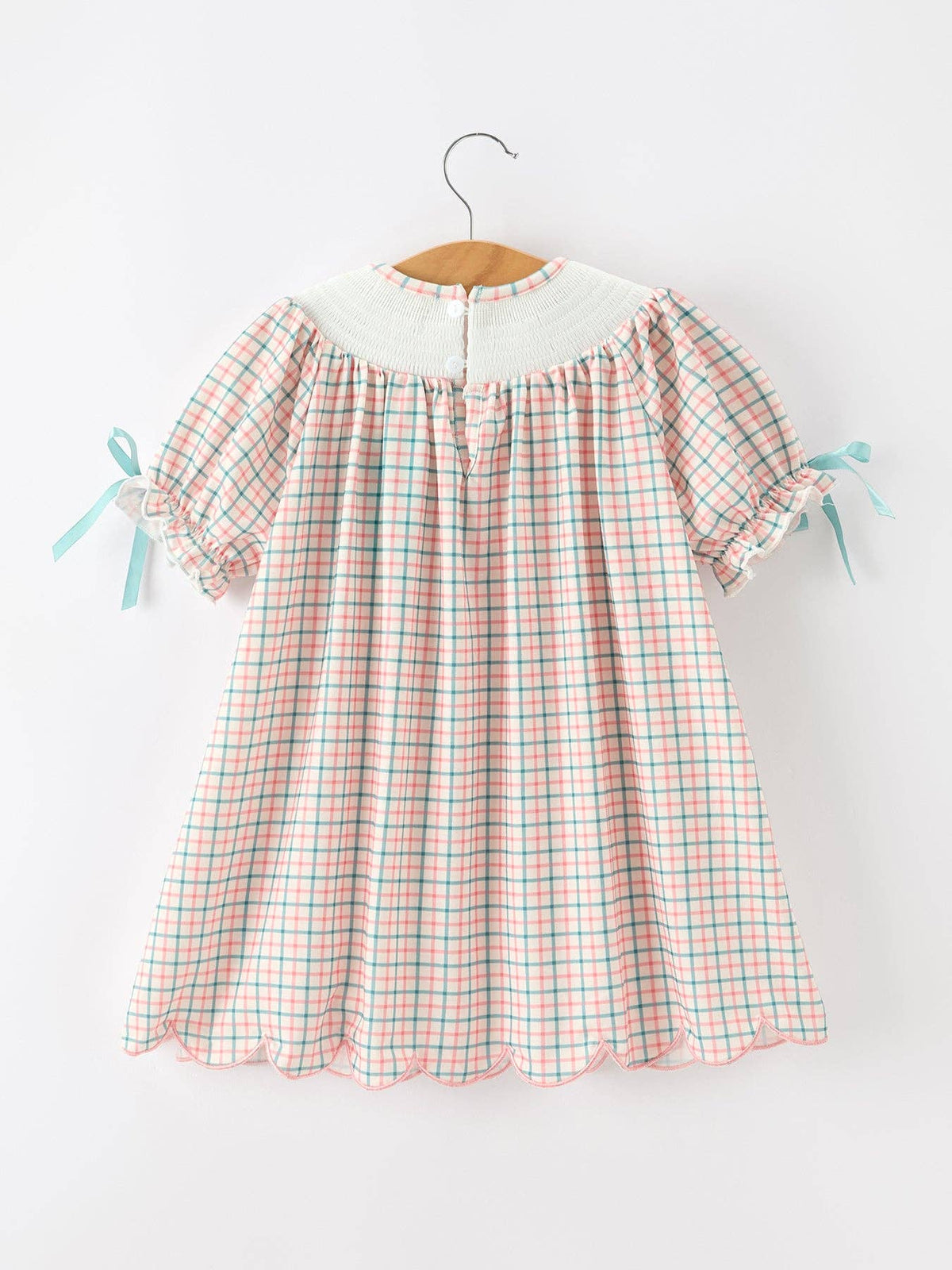 Girls Christmas Smocked  Dress