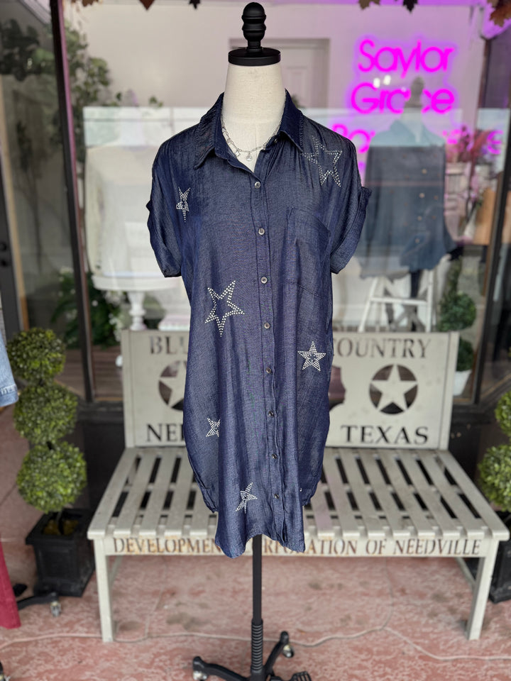 Star Denim Dress