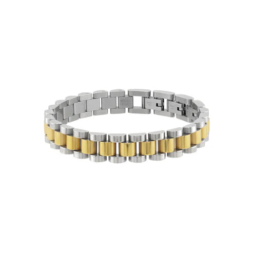 Two Toned Watch Band Bracelet