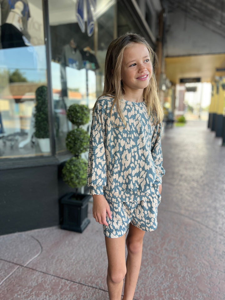 Animal Print Short Set