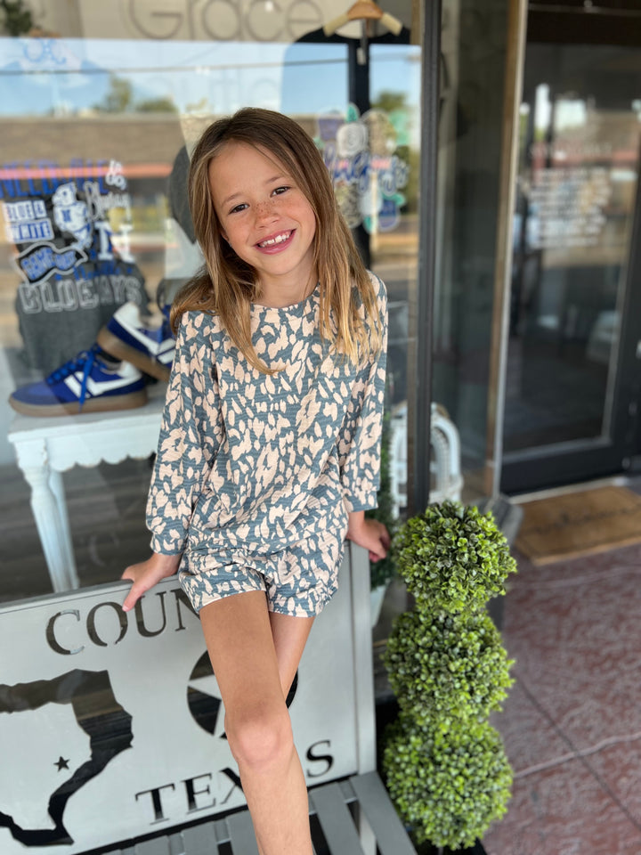 Animal Print Short Set