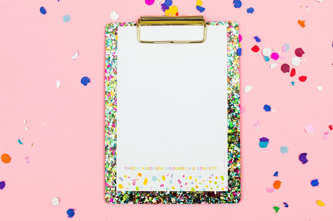 Clipboard with Notepad - Color Confetti