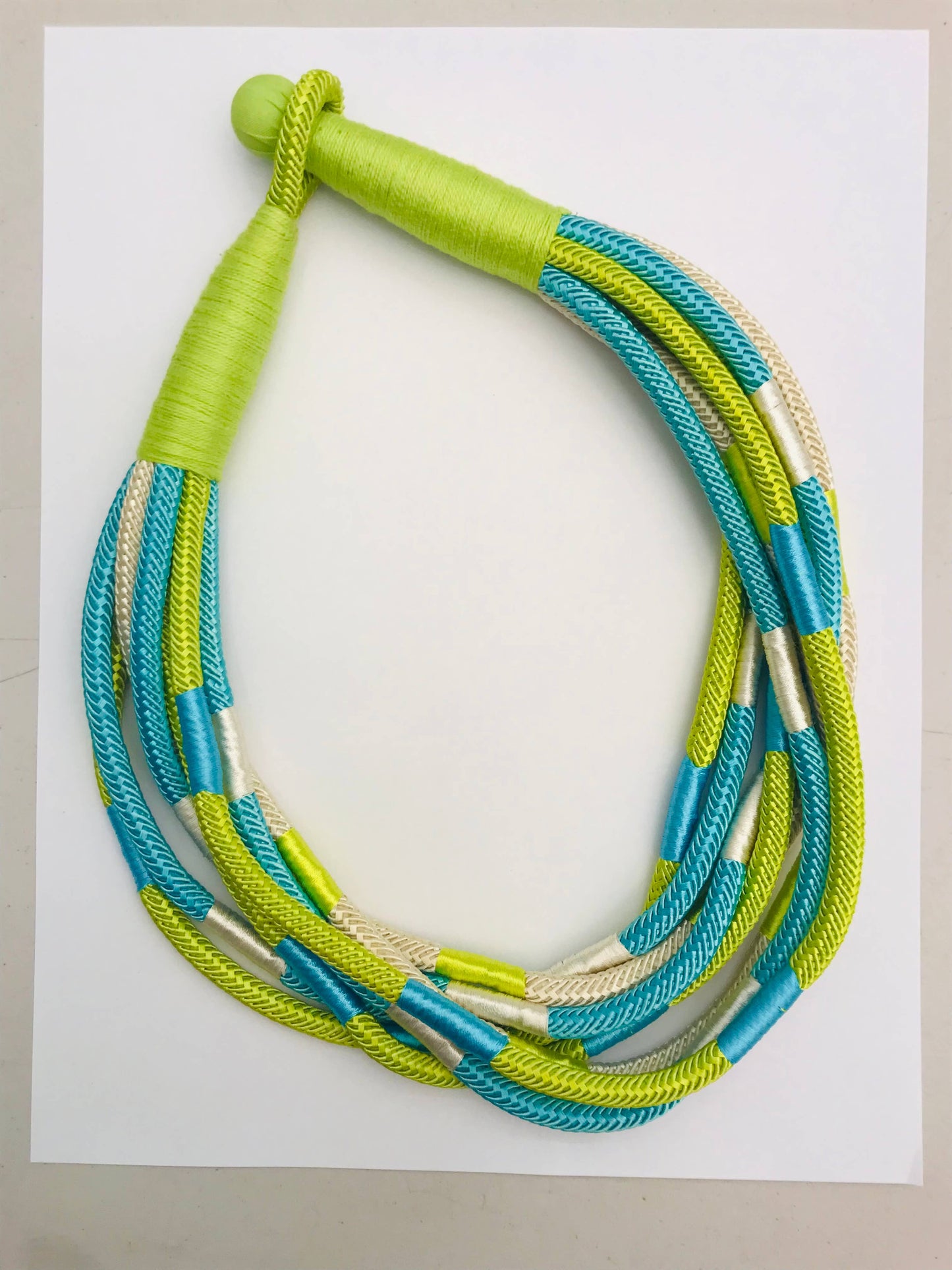 "Original" Slub 8-strand (citrus/turq multi)