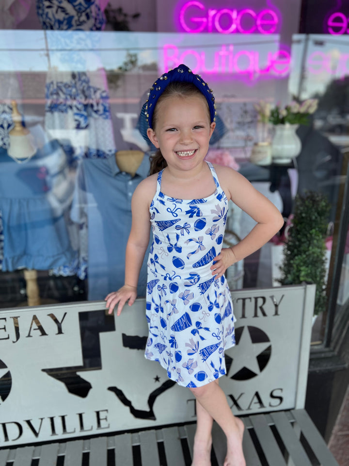 GO TEAM DRESS - ROYAL