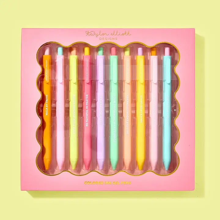 Gel Pen Set - Motivational - Faith