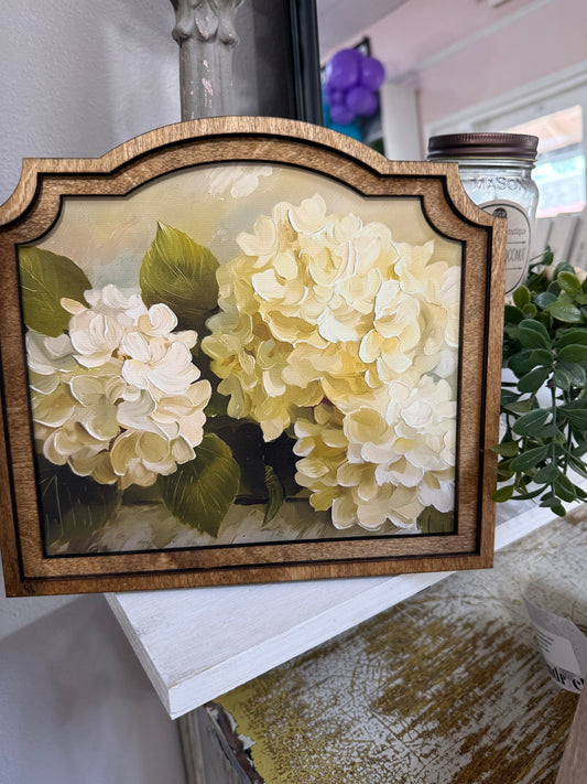 Provincial Hydrangea Painting Framed Art