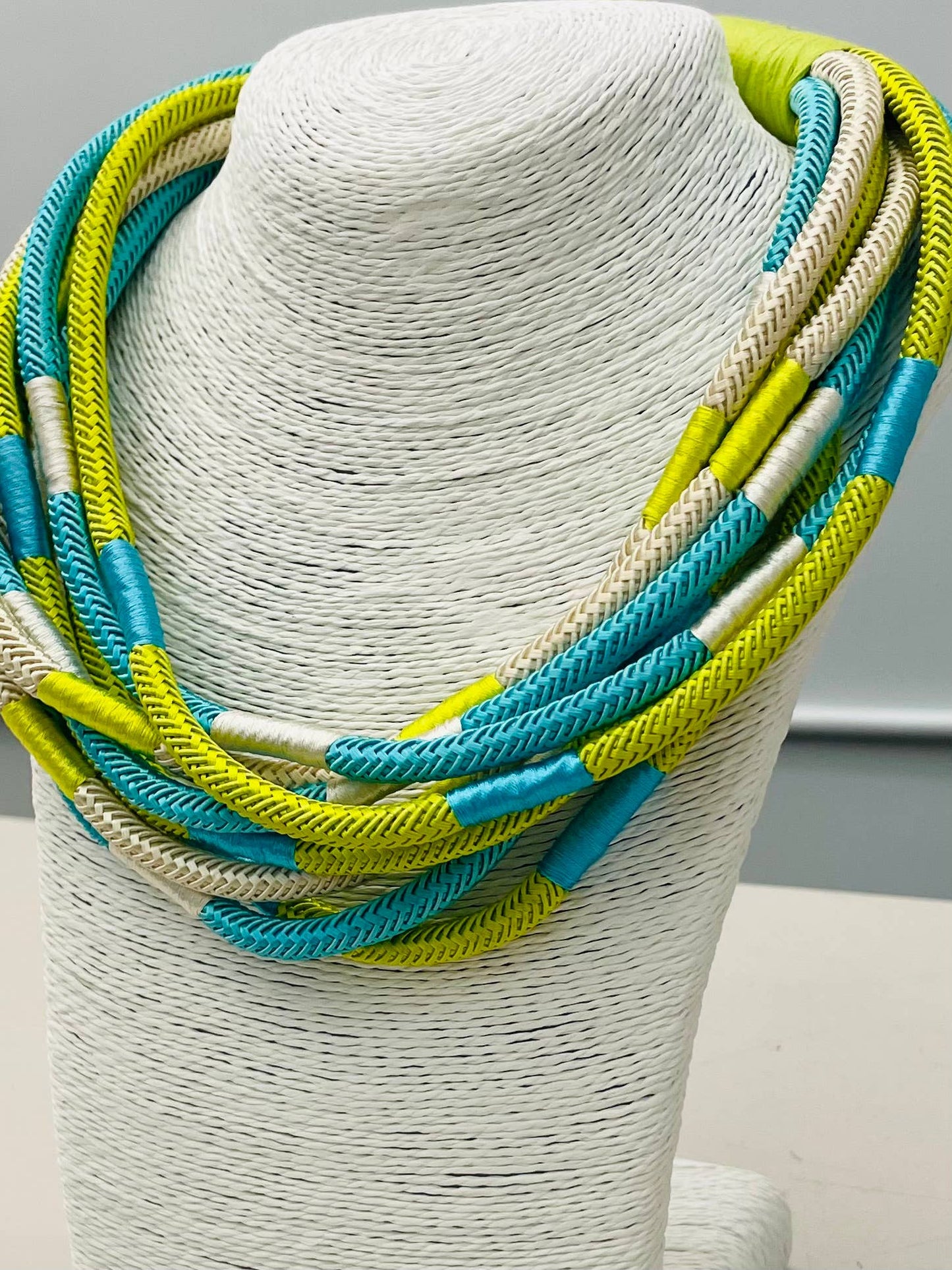"Original" Slub 8-strand (citrus/turq multi)