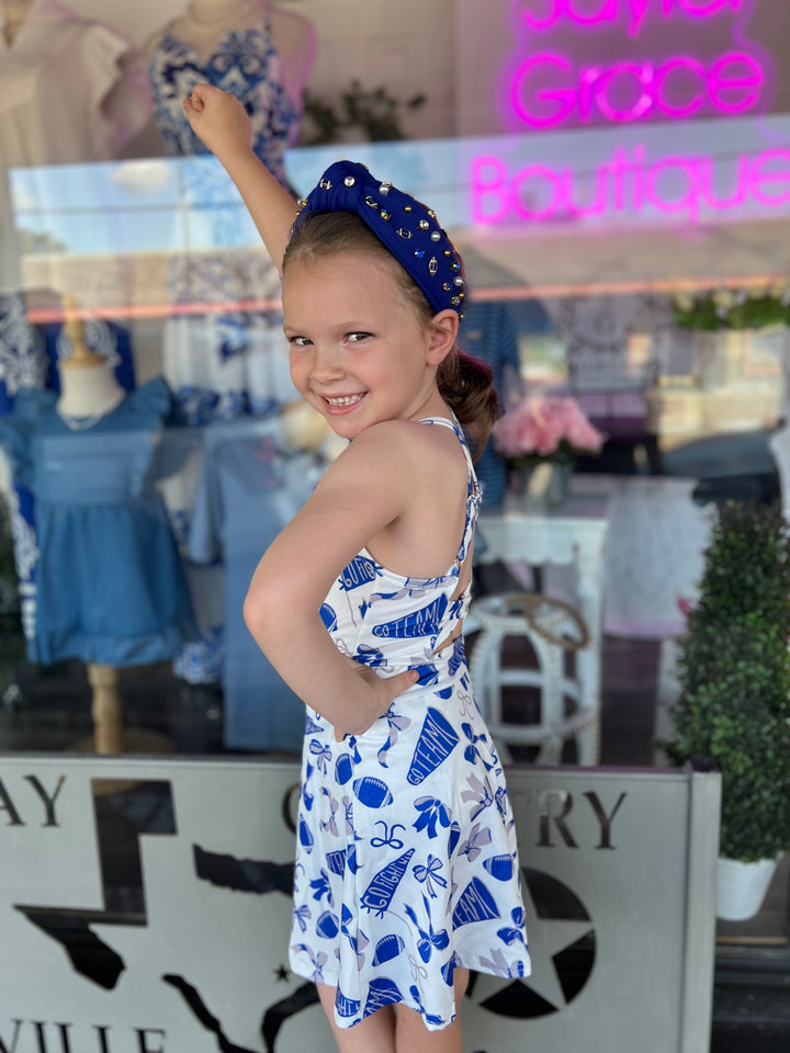 GO TEAM DRESS - ROYAL