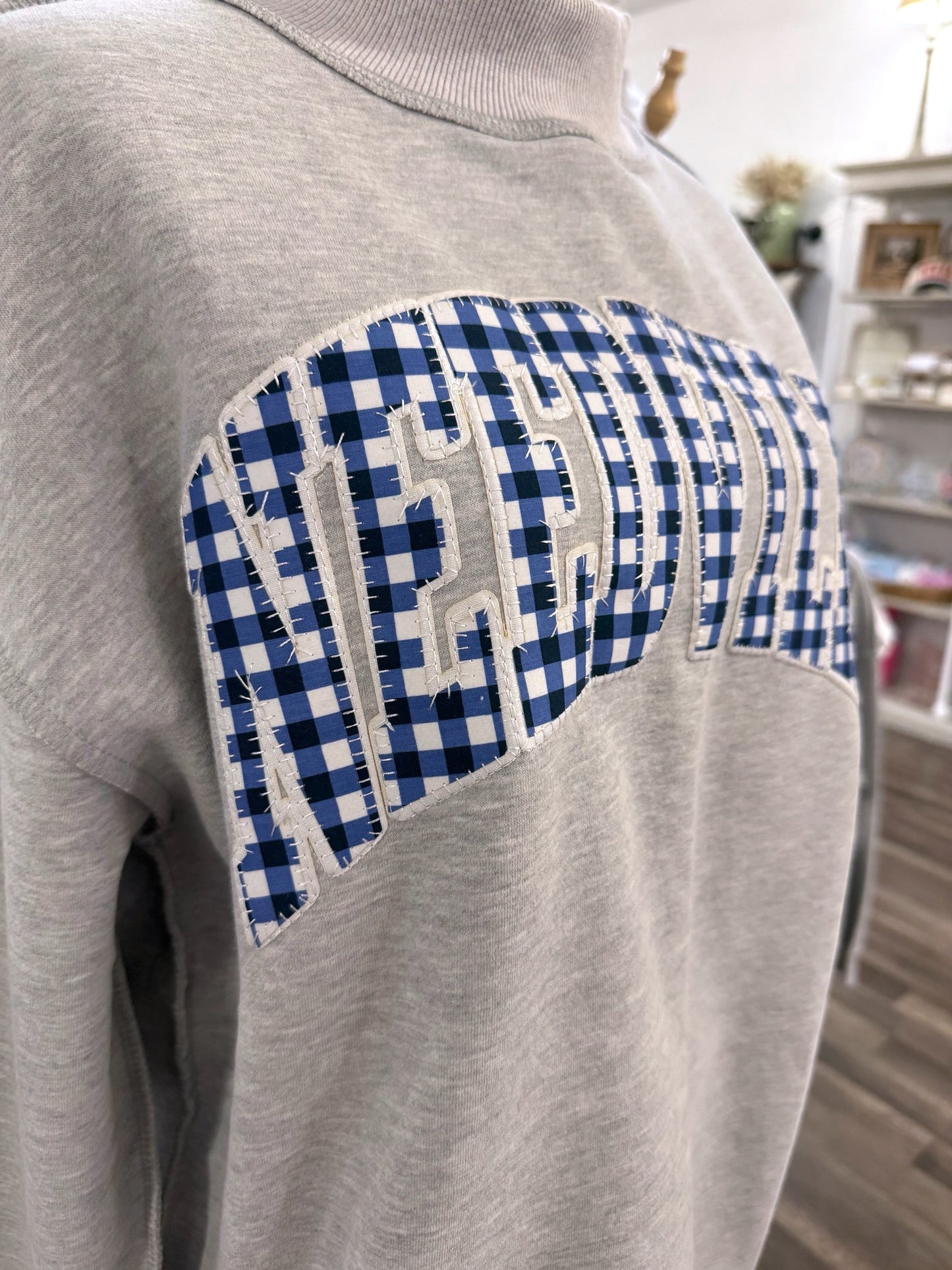 Needville Gingham Sweater