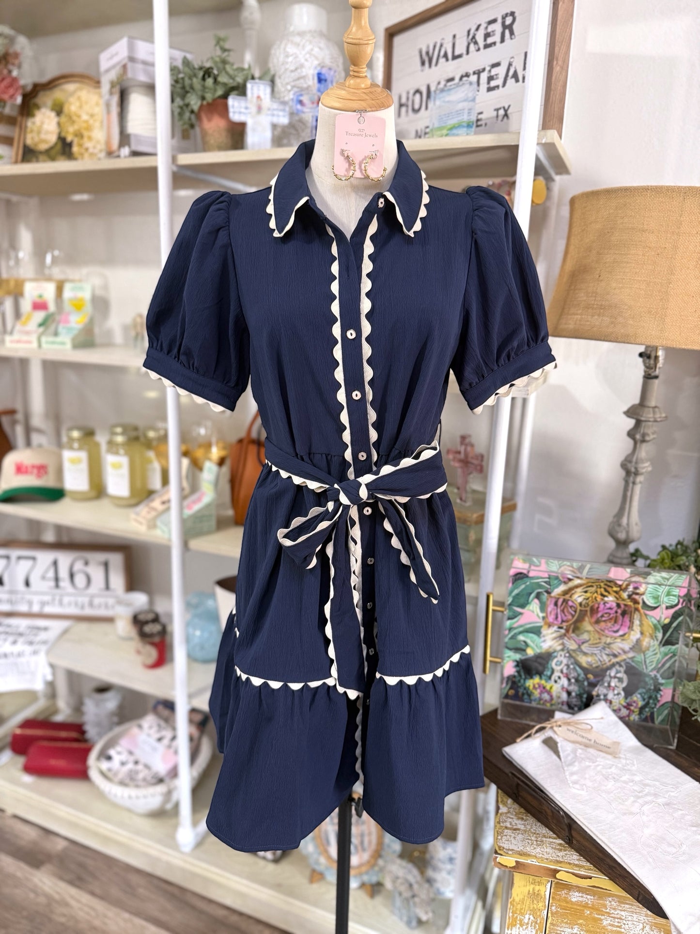 Pippa Dress - Navy