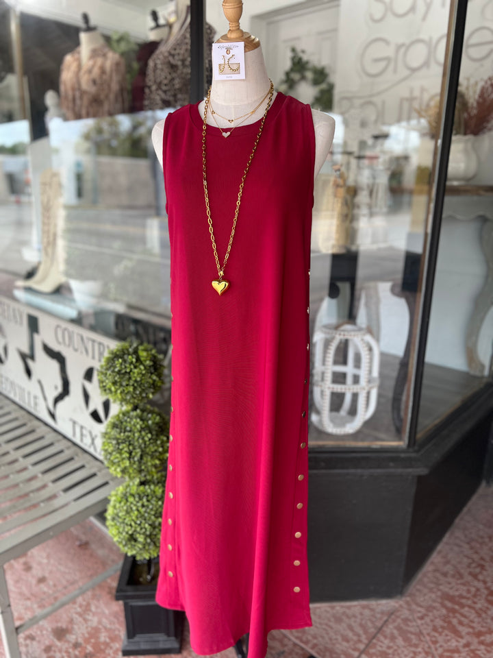 Isabell Dress - Cherry