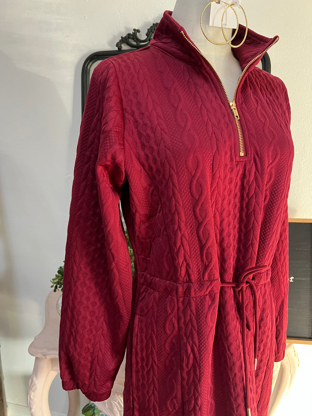 Naomi Dress - Maroon