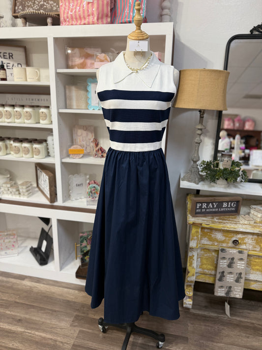 Carrie Dress - Navy