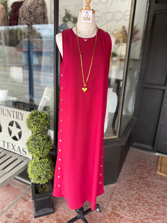 Isabell Dress - Cherry