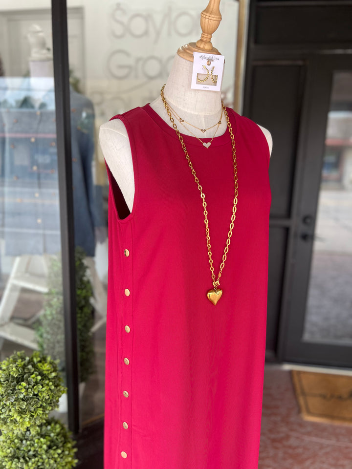 Isabell Dress - Cherry