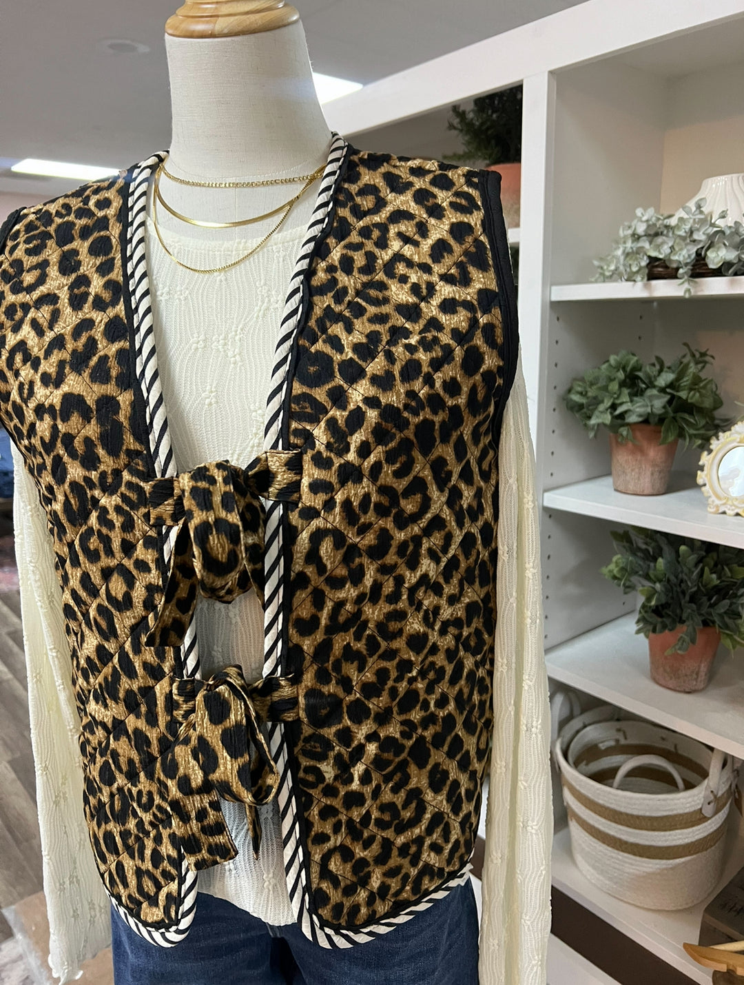 Leopard Vest