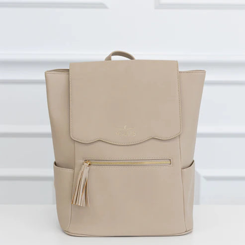 Frilly Full Size Backpack - Nude
