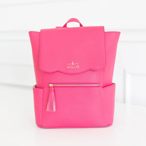 Frilly Full Size Backpack - Hot Pink