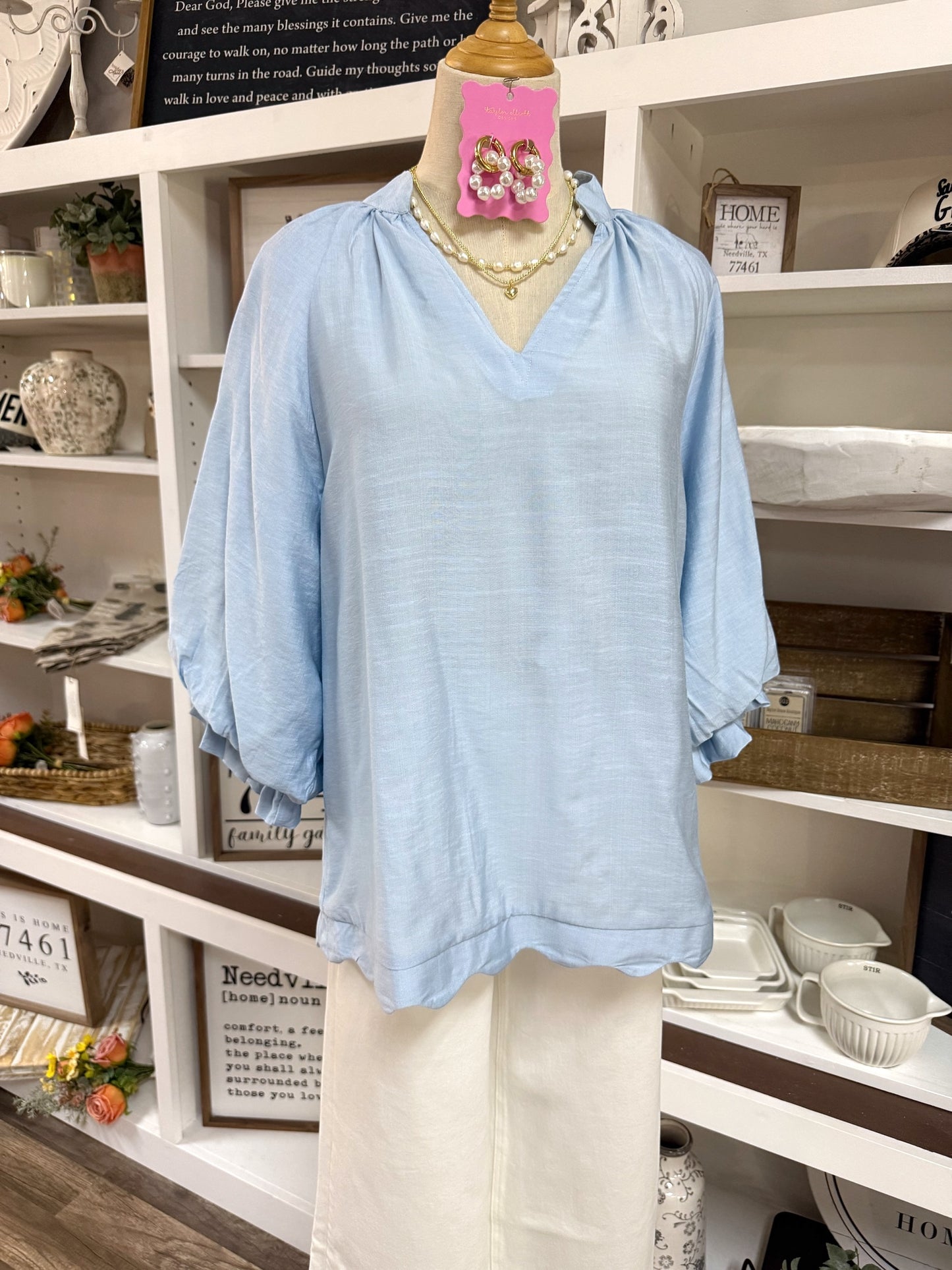 Josie Top - Sky Blue