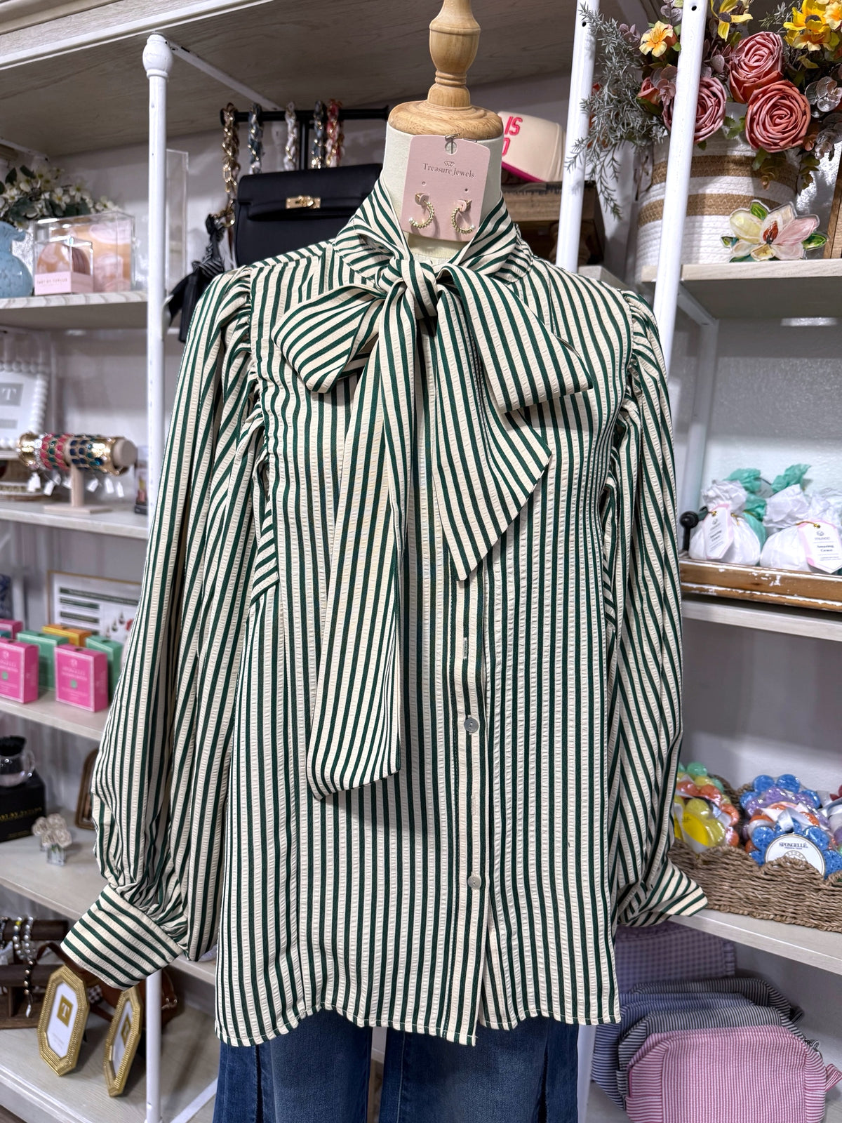 Carmen Top  - Green