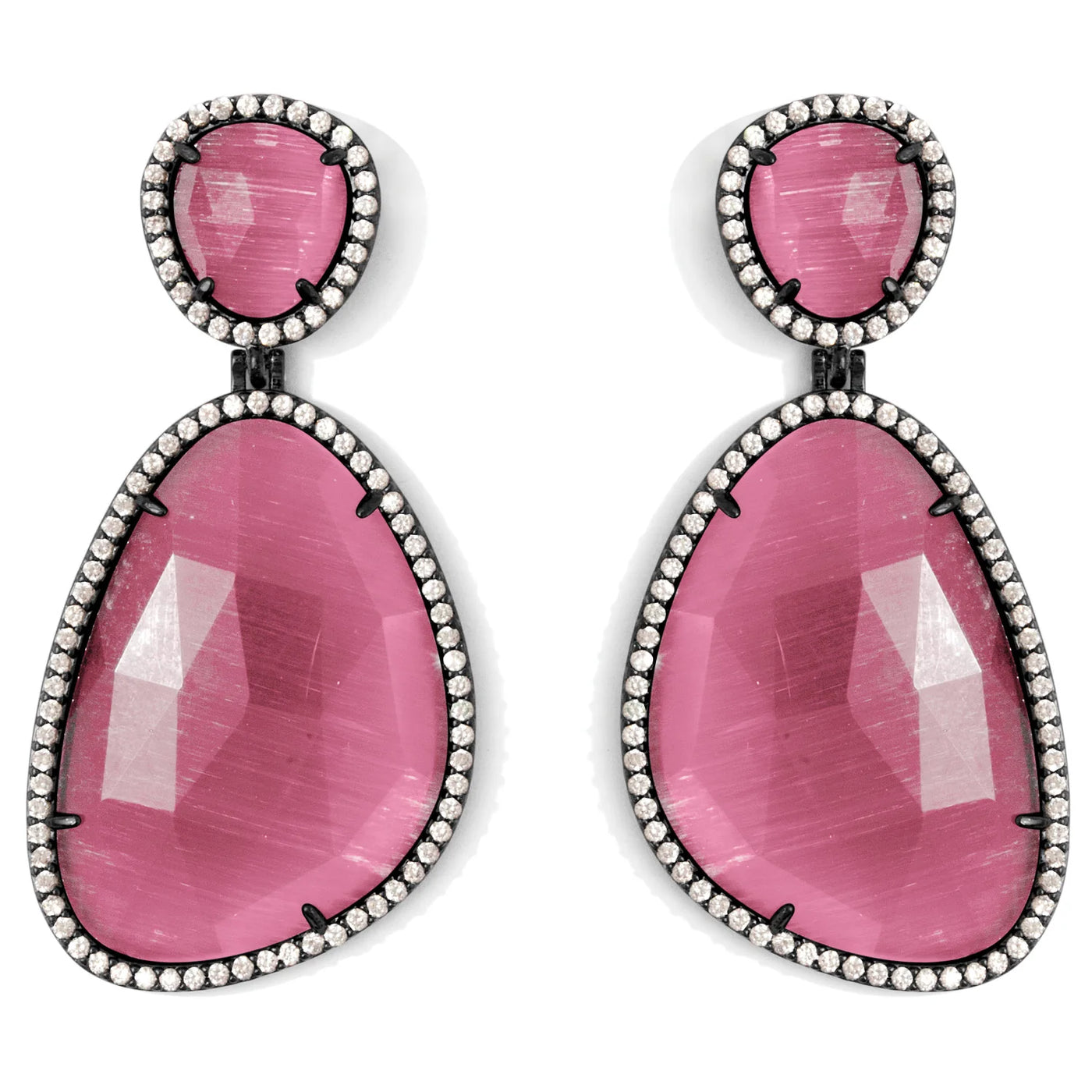 Cat's Eye Earrings - Pink