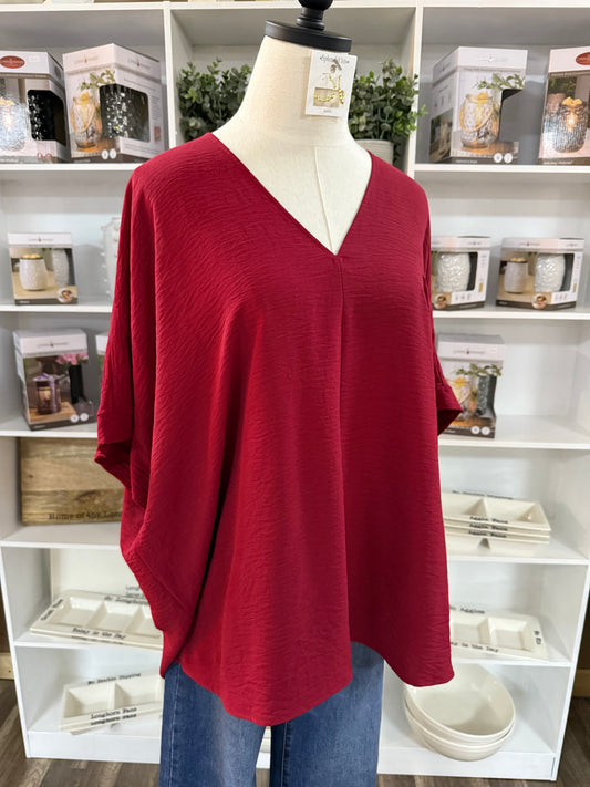 Tina Top - Burgundy