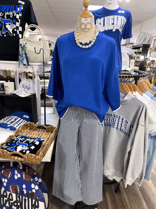 Stripe Pants ~ Blue