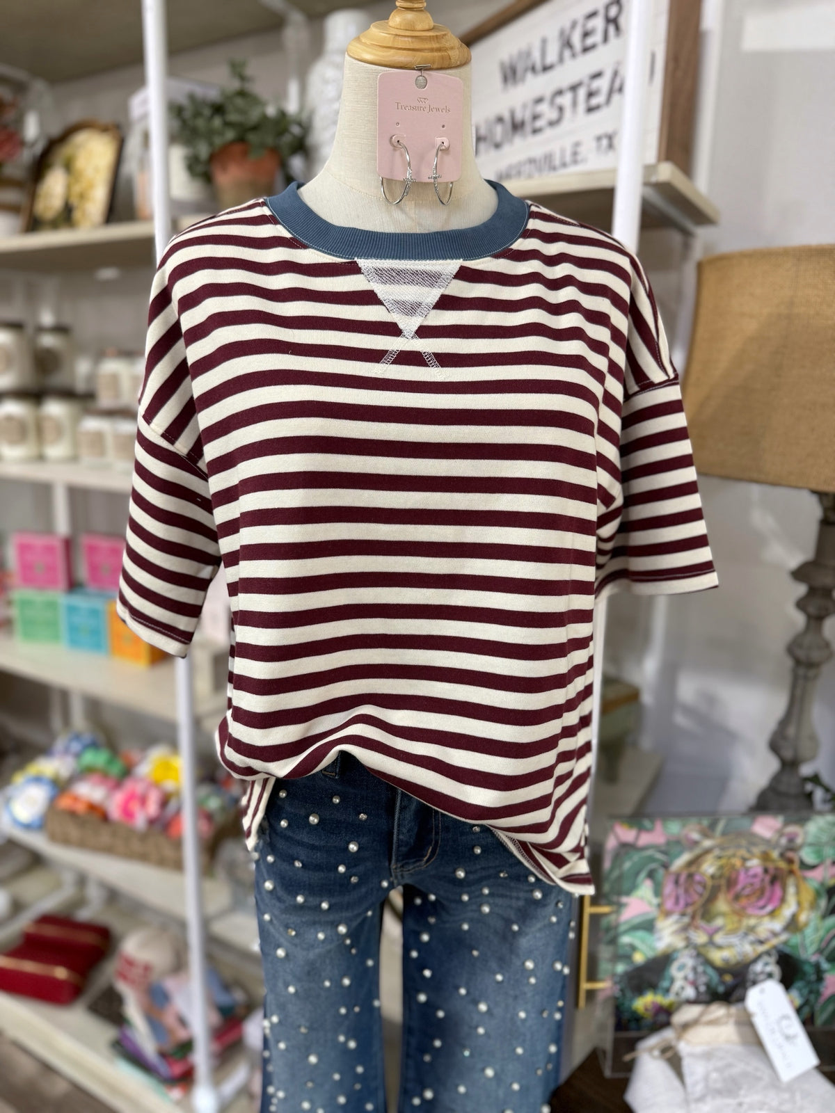 Raegan Top - Burgundy