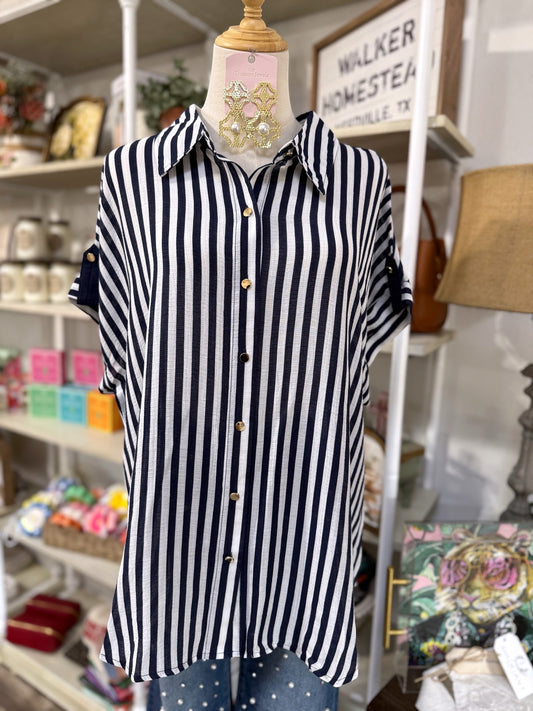 Wrenly Top - Navy