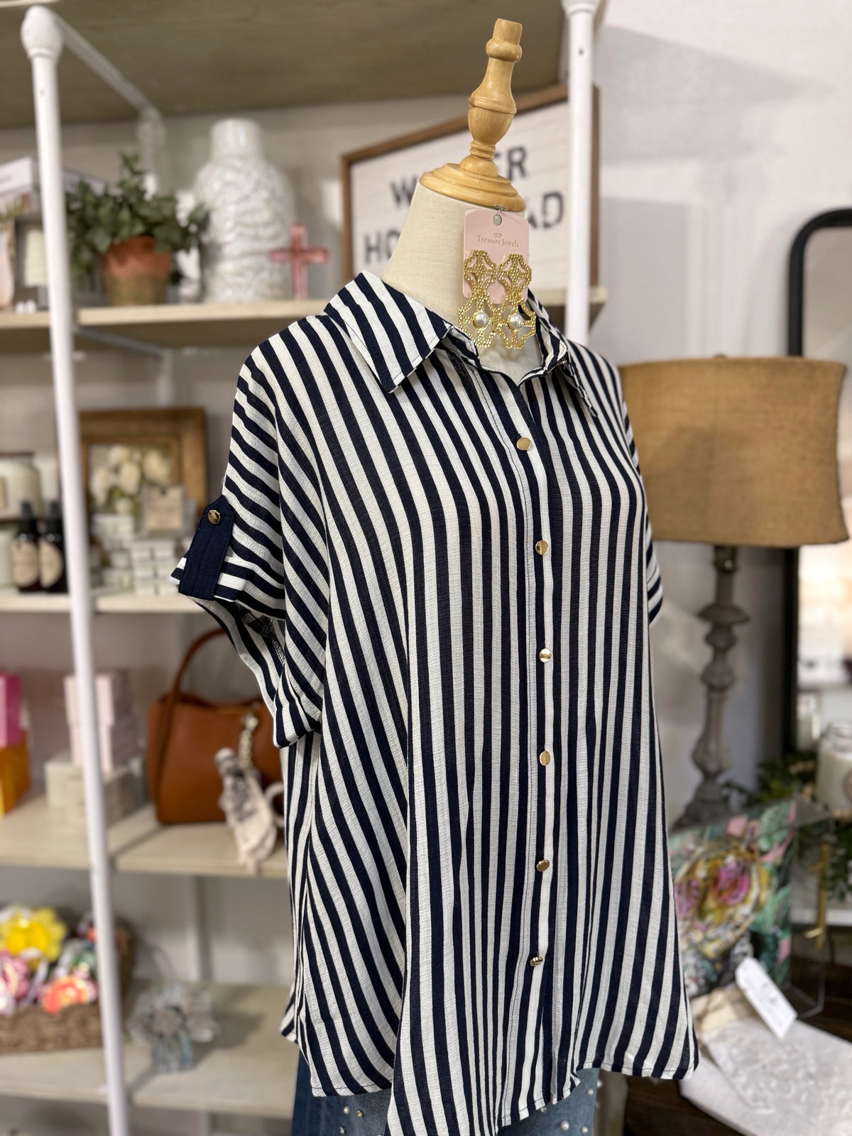 Wrenly Top - Navy