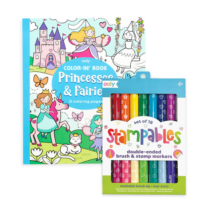 Princess & Fairies Stampable Coloring Giftables Pack