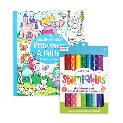 Princess & Fairies Stampable Coloring Giftables Pack