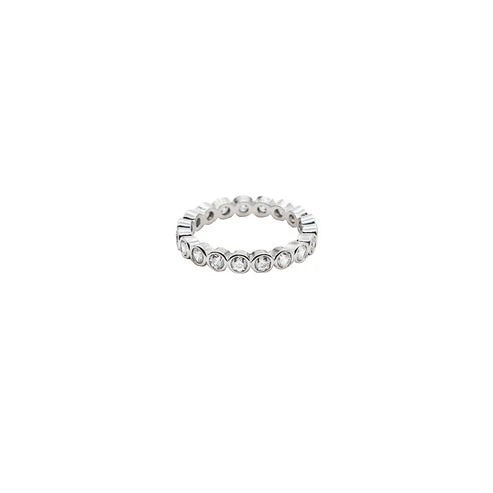 Silver Tennis Ring - Silver
