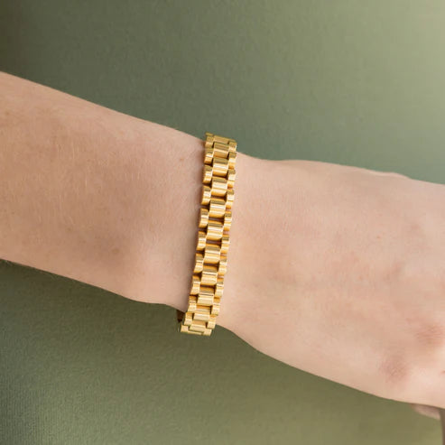 Gold Watch Band Bracelet